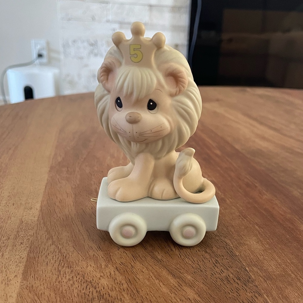 Precious Moments Birthday Train - Lion Figurine Age 5